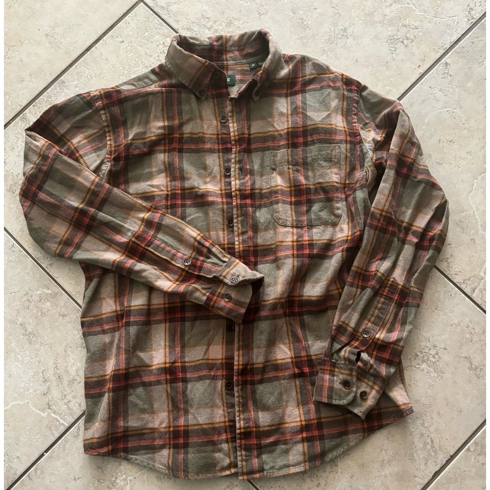 Orvis Classic Fit luxury flannel‎ shirt size Meduim
